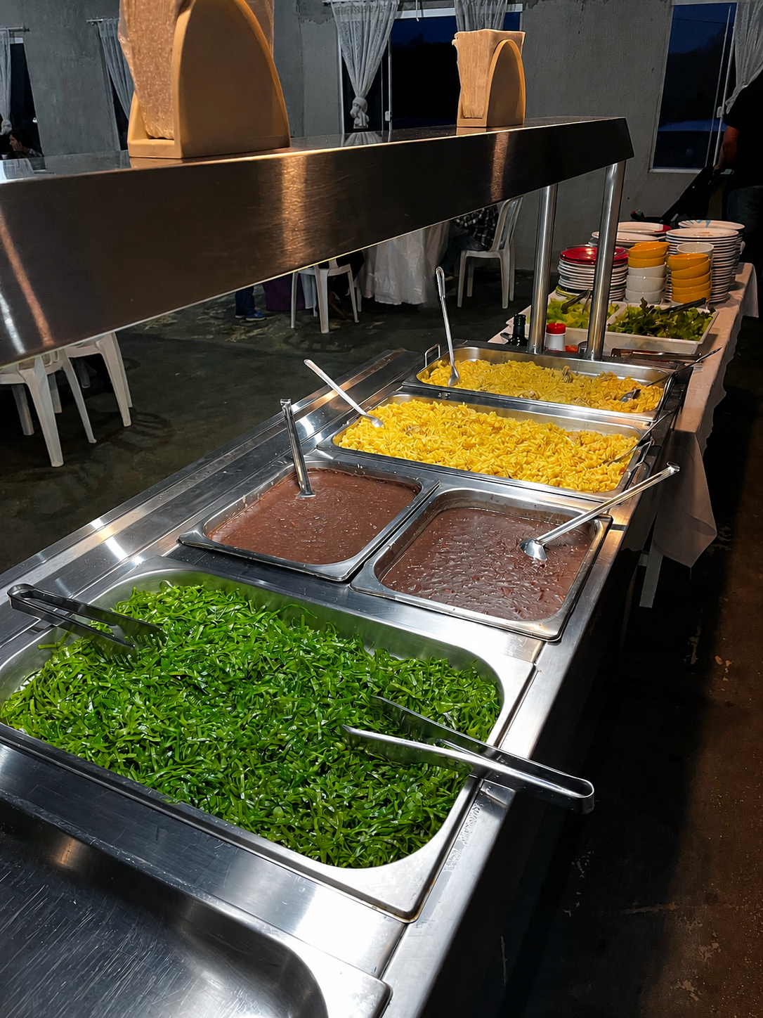 Buffet e alimentação para eventos corporativos no Recanto Hanna