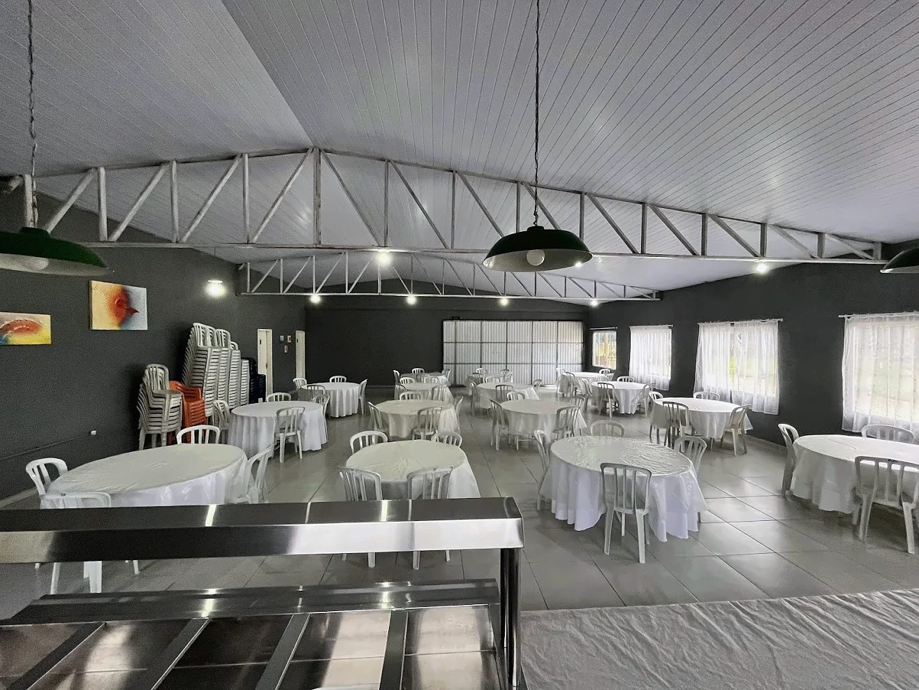 Espaço de alimentação e refeitório do Recanto Hanna